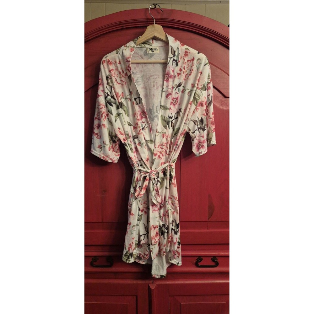 Show Me Your Mumu OS Brie Garden of Blooms Floral Robe Kimono Cottage Coquette - Picture 2 of 5
